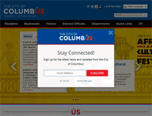 Tablet Screenshot of columbus.gov